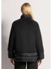 MADELEINE Jacke in Double-Layer-Optik in schwarz