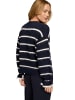Zero  Pullover gestreift mit Wolle in Patch Dark Blue/Cream