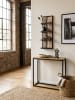 KADIMA DESIGN Wandregal 30x80x10 cm Massivholz / Metall Hängeregal