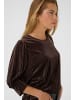 Kaffe Langarm-Bluse KAcaca Loose fit in Black Coffee