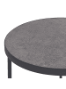 Beliani Couchtisch MELODY in Grau/Schwarz - (W) 50 x (H) 45 x (L) 50 cm