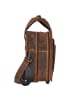 Greenburry Vintage 2 Rollen Businesstrolley 33 cm Laptopfach braun