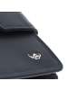 Golden Head Polo Geldbörse RFID Schutz Leder 10 cm Geldscheinklammer in marineblau