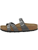 Birkenstock Sandale Franca Braided geöltes Naturleder schmal in grau