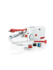 EASYmaxx Hand-Nähmaschine Kompakt 6V weiß  Weiß