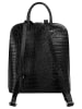Cluty Rucksack echt Leder in schwarz