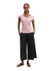 Marc O'Polo Pointelle-T-Shirt slim in Mild Rose