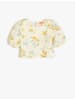 KOTON Bluse in Gelb Gemustert
