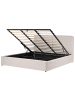 Beliani 3-tlg Doppelbett ARBOIS in Beige/Schwarz