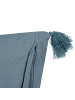 Beliani Dekokissen RIBES in Blau - (W) 45 x (H) 10 x (L) 45 cm