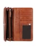 mano Donna Aurona Geldbörse RFID Leder 19 cm cognac