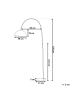 Beliani Stehleuchte CANDELLA in Kupfer - (W) 35 x (H) 158 x (L) 65 cm