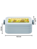 Mr. & Mrs. Panda MEPAL Bentobox Bienen Paar Design mit Spruch in Blau Pastell