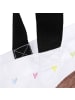 Mr. & Mrs. Panda Totebag Igel Herzen ohne Spruch in Weiß