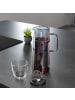 Intirilife Karaffe Kanne aus Glas Wasser Krug in Smokey Grau