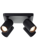 Brilliant Marty LED Spotplatte 4flg sand schwarz schwarz 4x GU10, 10 W, LED-Leu