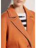 MADELEINE Longjacke aus zweilagigem Jersey in pastellorange / anthrazit / melange