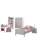 58 aufm Kessel KINDERZIMMER Kamila 12 weiß aus MDF mit Bett, Schrank und Nachtkonsole