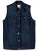 sheego Jeans-Weste in dark blue denim