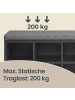 VASAGLE Schuhbank Custos in Schwarz-Grau - (B)105 x (H)48 x (T)30 cm