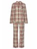 H.I.S Pyjama in bordeaux-kariert-creme