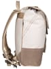 360 grad Rucksack Landgang Mini in Weiß/Balken Taupe