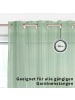 Schöner Wohnen Kollektion Transparenter Ösenvorhang SOLID in Grün