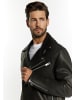 DreiMaster Vintage Bikerjacke Aus Leder in Schwarz