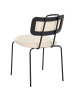 Beliani 2er-Set Esszimmerstuhl ADEL in Beige/Schwarz