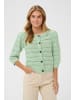 SAINT TROPEZ Strickjacke RiverSZ Gerade Passform in Cameo Green