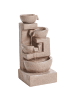 Beliani Gartenbrunnen VALLESINELLA in Braun - (W) 38 x (H) 86 x (L) 38 cm