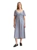 Marc O'Polo DENIM Sommerkleid im Milkmaid-Stil in Medium Blue