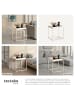 tectake Beistelltisch Cambridge 40 x 40 x 44 cm, creme