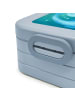 Mr. & Mrs. Panda Lunchbox Sternzeichen Fische Design mit Spruch in Blau Pastell