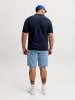 JACK & JONES PLUS Gestricktes Polo in Sky Captain