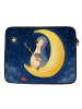 Mr. & Mrs. Panda Laptoptasche Pinguin Mond Design ohne Spruch in Weiß