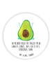 Mr. & Mrs. Panda magnet Avocado Glücklich mit Spruch in Weiß