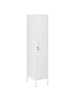 Beliani Büroschrank FROME in Weiß - (W) 38 x (H) 185 x (L) 50 cm