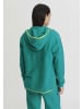 Hessnatur Fleece-Hoodie in lagune