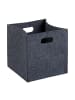 relaxdays 2x Filzkörbe in Anthrazit - (B)30 x (H)30 x (T)30 cm