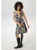 Aniston CASUAL Sommerkleid in schwarz-gelb