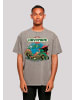 F4NT4STIC Oversize T-Shirt Centipede Atari Retro Gaming in Asphalt