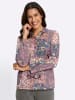 WITT WEIDEN Poloshirt in burgund-violett-bedruckt