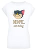 F4NT4STIC T-Shirt Tom and Jerry TV Serie Nope Not Today in weiß