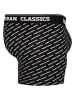 Urban Classics Boxershorts in branding AOP/black/charcoal