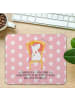 Mr. & Mrs. Panda Mousepad Einhorn Prinzessin mit Spruch in Rot Pastell