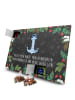 Mr. & Mrs. Panda Advents-Teekalender Anker Blau mit Spruch in Kreidetafel
