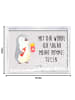 Mr. & Mrs. Panda Schneerahmen Pinguin Pommes mit Spruch in Grau Pastell