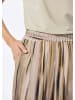 GOLDNER Palazzo-Hose in beige / gemustert