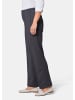 GOLDNER Rippenhose mit Biesen in anthrazit